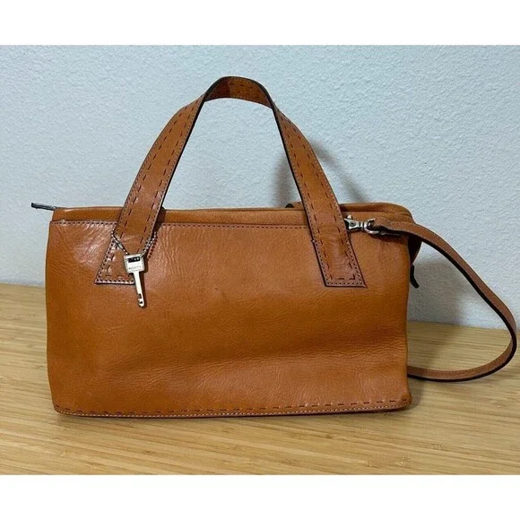 Fossil Tan Leather Crossbody Bag - Picture 2 of 10